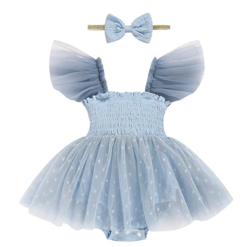 Baby Girl Tulle Romper Bodysuit Outfit 0-18M
