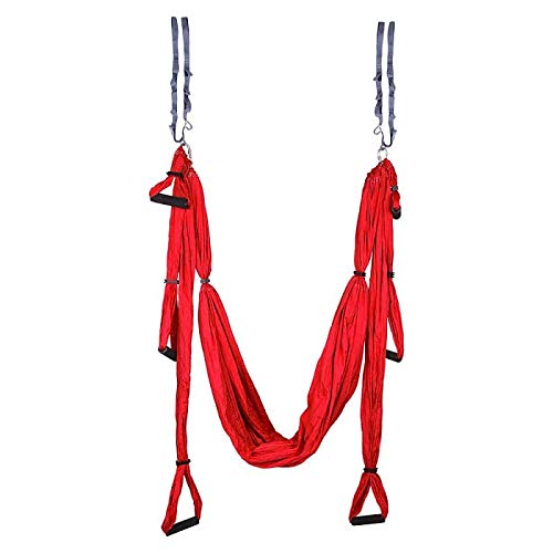 InSportline Cinghie a Aero Yoga Hemmok Rosso con titolari Un funi