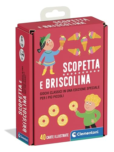 COME GIOCARE: i giocatori combinano le carte secondo le classiche regole di scopa e briscola, nella loro versione adattata ai bambini consultabile nelle istruzioni all'interno della confezione