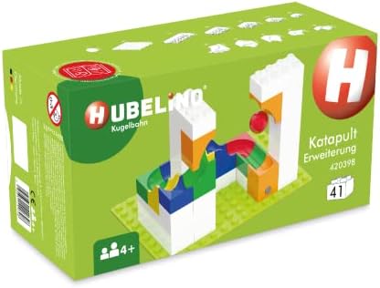 Hubelino Marble Run - 41-Piece Catapult Expansion Set - The Original! Made in Germany! - Certified and Award-Winning Marble Run