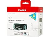 Canon Canon PGI-72/6403 B 007 Lot de 5 cartouches d’encre pour Canon Pixma Pro 10 S Noir/Photo cyan/Photo magenta/Gris/CO