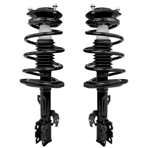 Image of Detroit Axle - Front Steering Knuckles Hub Rear Struts Sway Bar Links Kit Replacement for 2004 2005 2006 Toyota Camry Solara ES330 2.4L