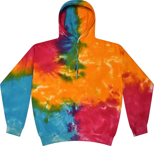 Image of Colortone Tie Dye Pullover Hoodies for Women and Men - Classic Fit Sweatshirts