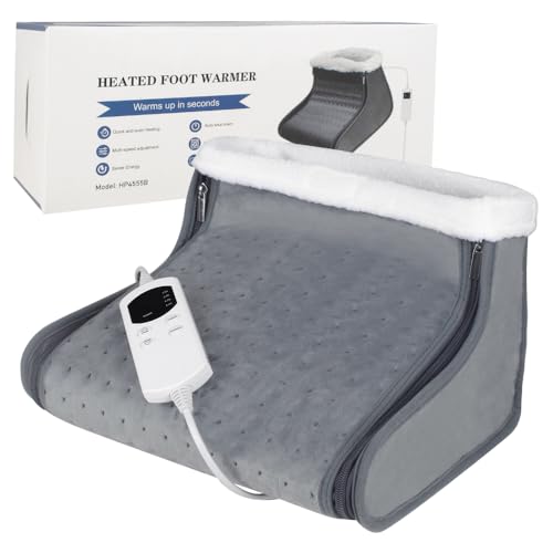ZOYDP Electric Foot Warmer, 3-in-1 Foot Warmers, Electric Feet Warmer with 4 Timer & 6 Temperature Settings, Heated Foot Warmers, Feet Warmers, Machine Washable, Overheating Protection ZOYDP Electric Foot Warmer, 3-in-1 Foot Warmers, Electric Feet Warmer with 4 Timer & 6 Temperature Settings, Heated Foot Warmers, Feet Warmers, Machine Washable, Overheating Protection