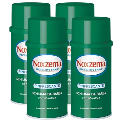 Schiuma Da Barba Con Mentolo, RINFRESCANTE 300ml (4 Unità)