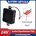 SSCYHT Lithium Battery Pack 24V 10Ah 12.8Ah 12Ah Rechargeable Battery 24V Electric Wheelchair Battery with Discharge Connector and BMS for 200W - 350W Motor Kit,24v10ah Anderson red
