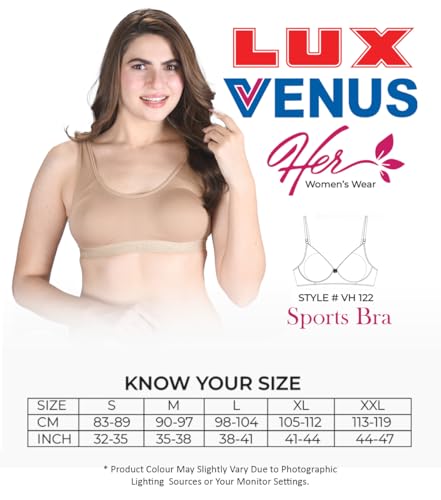 Image of LUX VENUS Wire Free Slip on Moulded Full Coverage Sports Bra