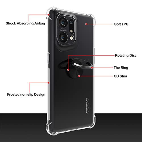 DOCOO Cover Compatibile con OPPO Find X5 Pro 5G