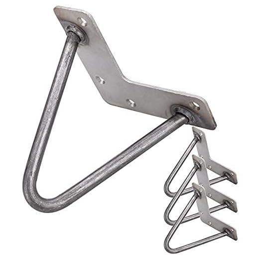 PrimeMatik - Ben för bord och möbler vintage stil Stålben 2 stolpar 15 cm 4-pack