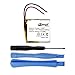 MPF Products 60mAh Battery Replacement Compatible with Fitbit Charge 2 Fitness Watch FB407
