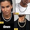 PROSTEEL Curb Chain 6mm Necklace Mens 22inch Chunky HipHop Stainless Steel Cuban Link Chain #5