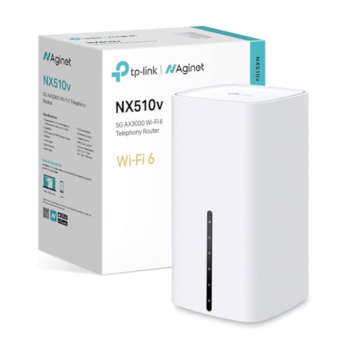 TP Link NX510V AX3000 Wi-Fi6 5G router with SIM Slot Aginet 5G router EasyMesh Telephony Plug and Play WiFi 6 Router APP Control Full Gigabit Ports VOLTE/CSFB Remote Management
