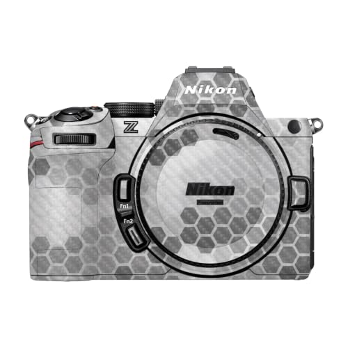 Image of Carbon Fiber Camera Skin Compatible with Nikon Z5 II (2025) - Camo Hexadots - Premium 3M Vinyl Protective Wrap Decal Cover - Easy to Apply | Crafted in the USA by MightySkins