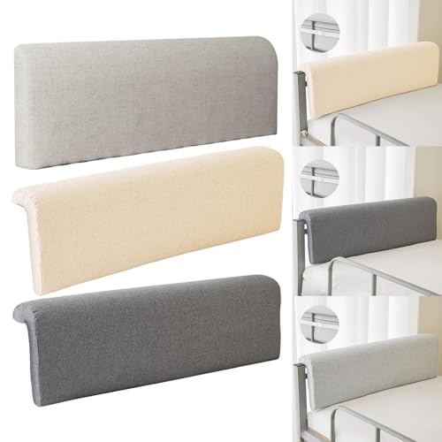 Image of Dorm Headboard Cushion for Dorm Room Decoration Modern Soft Backrest Cushion Light Gray