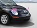 Carlashes for New Beetle (1998-2011) - Classic Pink Car Headlight Eyelashes