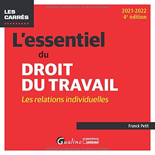 L'essentiel du droit du travail : les relations individuelles: Une présentation complète et à jour du droit du travail applicable en 2021 (2021)