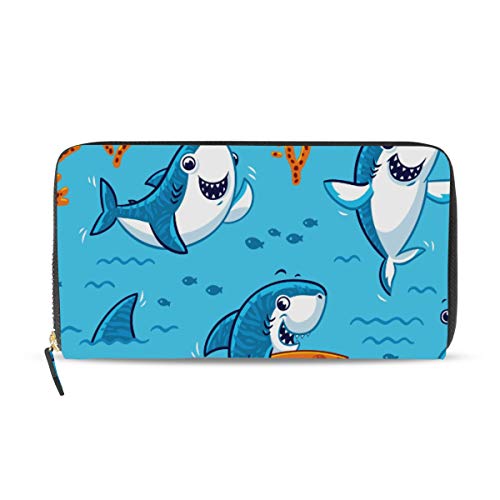 Preisvergleich Produktbild GIGIJY Lustige Geldbörse mit mehreren Kreditkartenfächern für Frauen, Leder, mit Reißverschluss