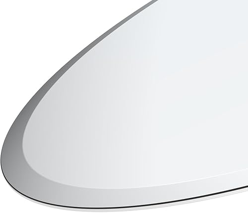 Miniatura 7 de ANYHI Espejo redondo biselado de baño, espejo circular sin marco de 22 pulgadas con borde de 0.6 pulgadas, espejos redondos para decoración de