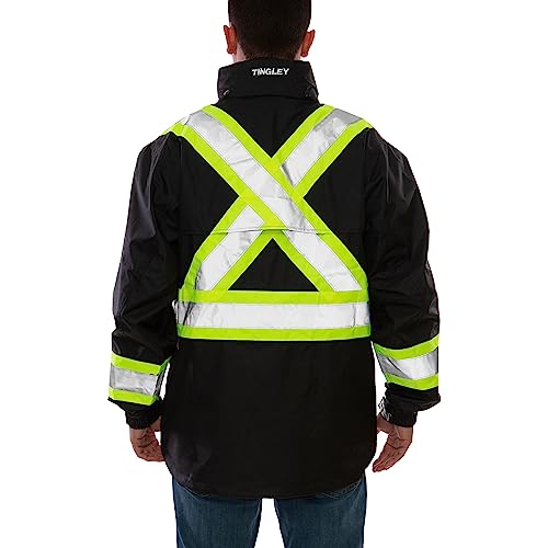 Image of Tingley Standard Icon X-Back High Visibility Jacket with Detachable Hood