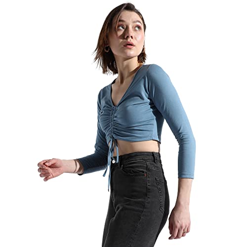 Image of Campus Sutra Women's Regular Fit Tops