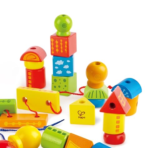 Forme da Infilare - Gioco Educativo con Blocchi in Legno per Infilare, Impilare e Contare - Lego - Immagine 5