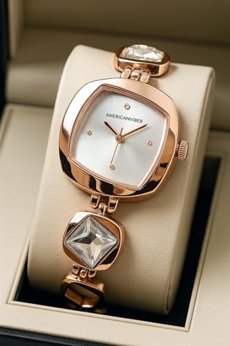 Image of AMERICANVIBER DRW0027 Rose White + CCK White Fashion Combo Watch Set ? Best for Gifting Women Analog Watch - for Women