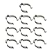 10 Pcs Spring Terry Clips, Open Type Manganese Steel Tool Holders for Brooms Brushes Rakes Pipes Heavy Duty Garage and Workshop Organization(38MM)
