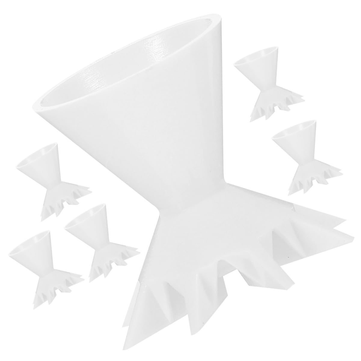 HOODANCOS 6pcs Reusable Silicone Painting Pouring Cups for Boys and Girls Paint Pigment Cups Mess Paint Set Tools