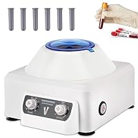 YUCHENGTECH Zentrifuge 6X10ml Labor Zentrifuge Elektrische Tischzentrifuge 4000 U/min 0-60 Min Timing 1685XG für 5/7/10ml Zentrifugenröhrchen,23x26x17cm 1.7kg,Einstellknopf, Geräuscharm