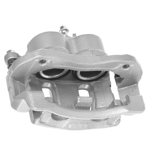 Image of Detroit Axle - 2pc Front Brake Calipers for Hyundai 2007-2010 Entourage, 2006-2012 2014 Kia Sedona, Disc Brake Calipers with Brackets 2008 2009 Replacement