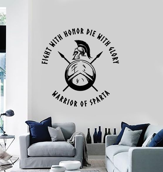 SnappySticker Ancient Spartan Soldier Vinyl Wall Art Decal Stickers Kitchen Décor, Size: 27 X 27cm-image-10
