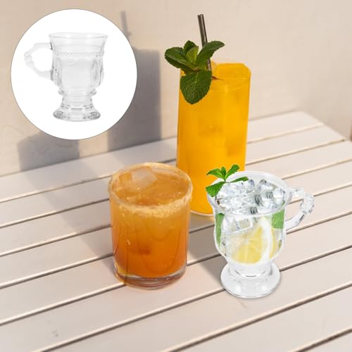 Tazas de té rojo de vidrio para servir infusiones calientes en set de 3 7