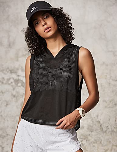 Women's Fitness Sleeveless Mesh Hoodie Sports Running T-shirts Workout Tops3