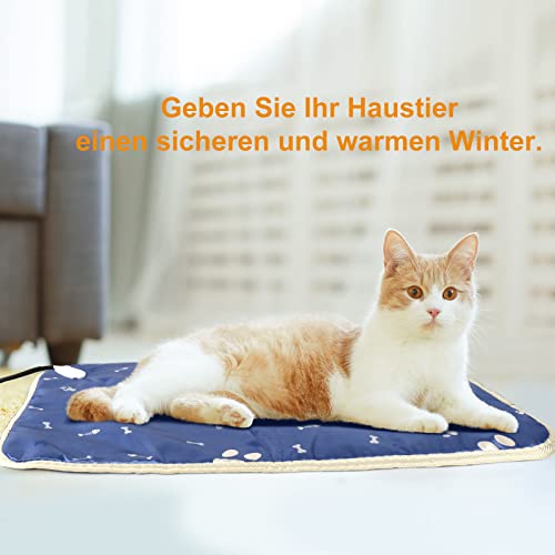 secretmotion Dog Bed for Large Dogs Washable 70 cm x 45 cm Dog Bed Waterproof Reversible Summer and Winter Soft Dog Mat Suitable for Large Dogs Blue - Image 4