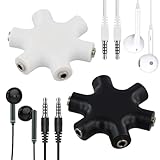 Splitter audio multi-via: il nostro adattatore splitter per cavo audio da 3,5 mm può distribuire la tua musica a cinque porte diverse per un facile accesso. Questo splitter per cuffie a 5 vie ti consente di collegare fino a cinque cuffie a un dispositivo contemporaneamente, condividendo la musica con gli amici.