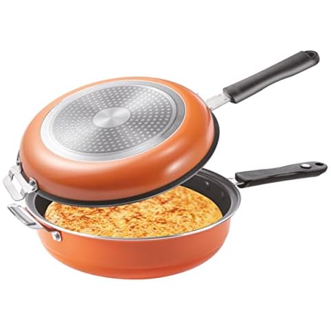 Sartén Doble para Tortillas Ø 26cm BERELA HOME Rockmag Easygiro con Greblon Antiadherente Cover
