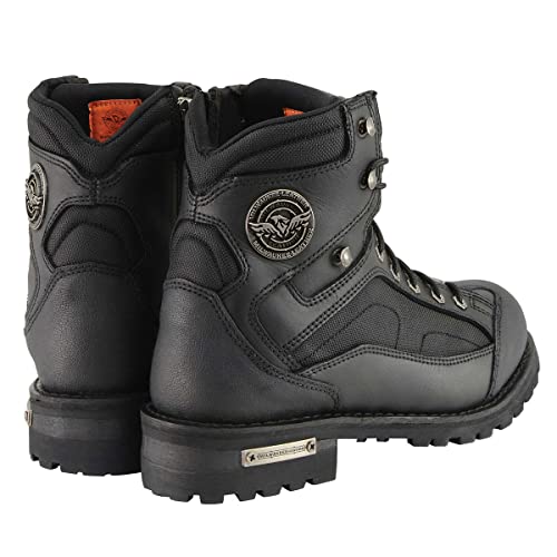 Image of Milwaukee Leather Men's Leather Lace-Up Riding Boots - Motorcycle Biker Footwear for Street & Daily Wear