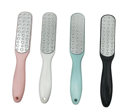 RED SQUARE Foot File with Dead Skin Catcher, Callus Remover, Double-Sided Heel Scraper for Feet, Pedicure Tools Supplies for Rough Dry Feet, (ASORTED)