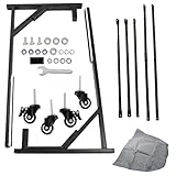 munirater Hard Top Storage Cart Transporter Hard Top Storage Replacement for 63-20 R129 W113 SL600 SL320 500SL 450SL TC107 9007900200 w/Wheels and Cover
