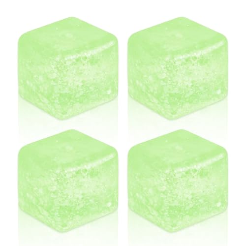 TAIZER 4 Piezas Squeeze Juguetes Anti Estrés Bolas Cubo Ball Nice Cube Bloque de Hielo Antiestrés Pelota Antiestrés Fidget Toy Bola Antiestrés para Niños y Adultos Licitación Stress Ball (Verde)