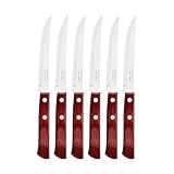 Conjunto de facas para churrasco tramontina com lâminas em aço inox e