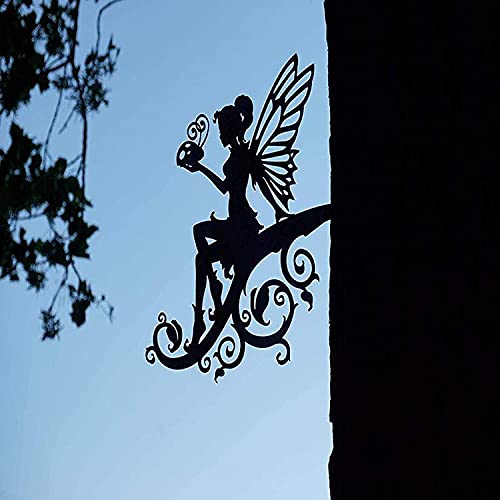 Fairy-Garden-Art-Yard-Flower-Fairy-Metal-Decor-Silhouette-Sculpture-Backyard-Hanging-Tree-Ornaments-for-Outdoor-Garden-Home-Yard-Lawn-Branch-Decoration Fairy Garden Art Yard Flower Fairy Metal Decor Silhouette Sculpture Backyard Hanging Tree Ornaments for Outdoor Garden Home Yard Lawn Branch Decoration