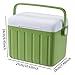 Menolana Cooler Box Storage Container for Freeze/Hot Food Multifunctional Ice Box Ice Retention Cooler for Stall Boat Outdoor Camping, Green