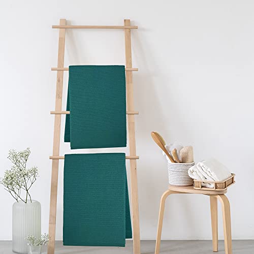 Trident 4 Piece Large Bath Towels Set For Bathroom - Cotton Rich Soft And Plush Highly Absorbent, Quick Dry, Soft Fresh 27" X 52" Towel For Hotel & Spa - Teal #TOP1