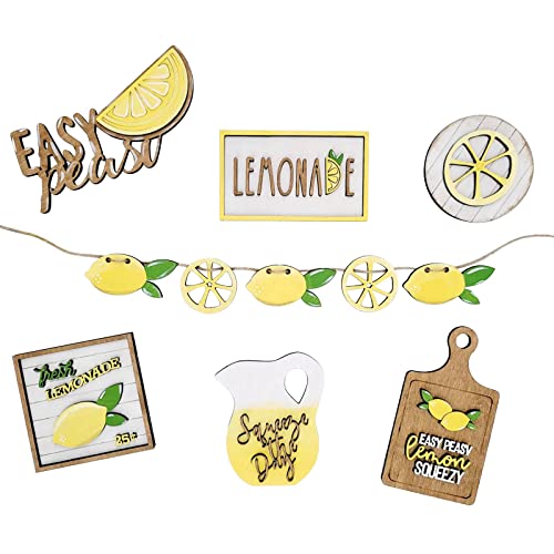 Silk Ornament Balls Mini Style Decorations Tiered Rustic Graduation Farm Summer Tray Lemon Decor Tray Signs Tiered Wooden Desktop Ornament Christmas Hanging Decorations Large #TOP13