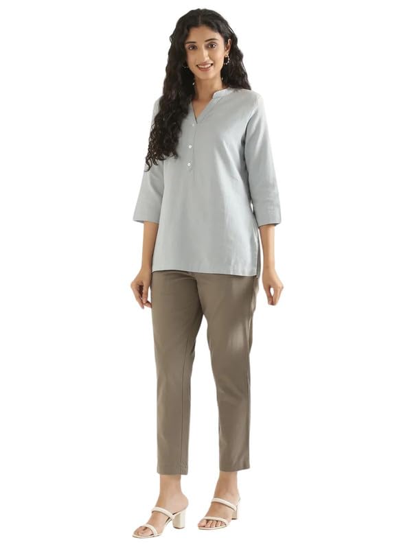 Image of SAADAA Women's Cotton Kurta Pant Set - | Soft, Breathable Fabric | Comfortable Daily Ethnic Wear