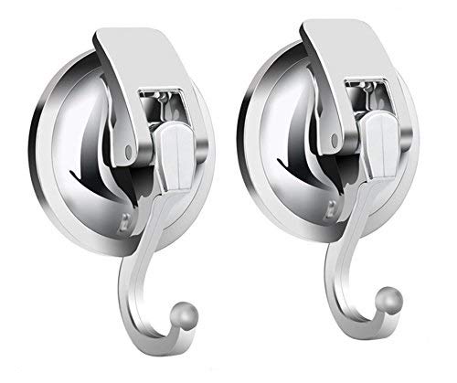 ZhihuaHd Heavy Duty Vacuum Suction Cup Hooks (2Pack) Specialized for Kitchen&Bathroom&Restroom Organization, by iRomic