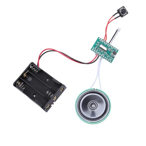 GOWENIC Módulo de Altavoz con Chip de Sonido Grabable para Manualidades, Reproducción de 4 Minutos, Adecuado para Diversas Aplicaciones