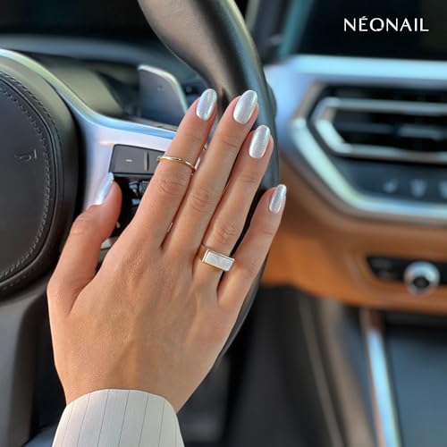 NÉONAIL Liquid Nail Powder Chrome 01 - Flüssiger Nagelpuder - Chrome Nail Powder - Glitzer Nägel Puder - Nail Art - Nageldesign Zubehör - Glitter Powder - Chrom Nagelpuder - Silber - 6,5 ml