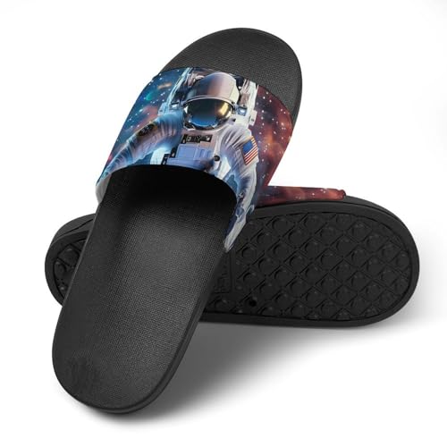 Astronaut Outer Space House Sandals Non Slip Slippers Quick Drying Bathroom Shower Shoes for Women Men4